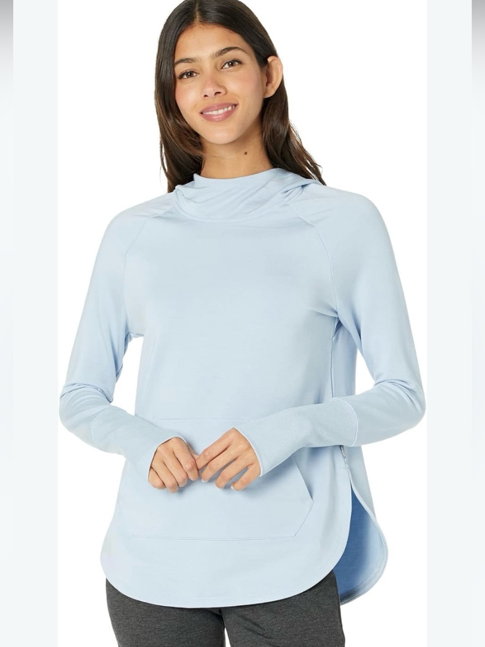 Skechers Light Blue Hooded Pull-On Pocket Pullover